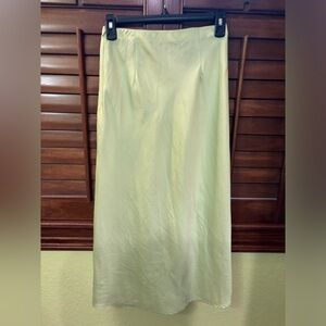 Forever 21 Green Maxi Slip Skirt